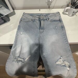 Old navy OG straight Light Blue Distressed Women's Jeans